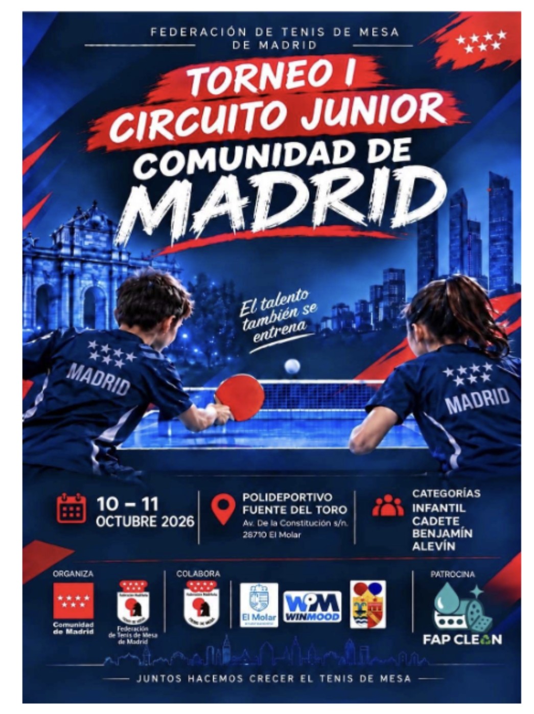IV OPEN CIRCUITO CATEGORIAS (COLLADO MEDIANO) y TORNEO CIRCUITO JUNIOR COMUNIDAD DE MADRID (EL MOLAR)